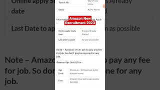 Amazon Recruitment 2023|Amazon Work From Home Jobs|Amazon New Vacancy 2023|Meet Sharma|Amazon Jobs