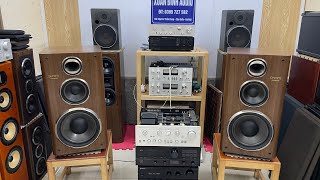 Amply Khủng Technics V8 Khách Nâng Cấp Giá Rẻ, Loa Onkyo D-77Fx Hàng Bãi Nhật Mời Các Bác.