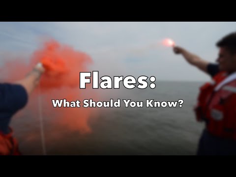 What do you do if you see a distress flare?