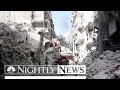 Russian And Syrian Warplanes Unload On Aleppo As Ceasefire Collapses | NBC Nightly News