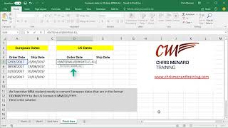 Convert European Dates to US Dates by Chris Menard