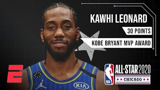 Kawhi Leonard wins the first-ever Kobe Bryant All-Star Game MVP Award | NBA All-