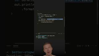 A Better Stopwatch 👉 Instant and Duration over System.currentTimeMillis #java #shorts