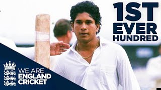 Sachin Tendulkar's First EVER hundred At 17 Years Old | England v India 1990 - Highlights