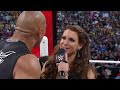 FULL SEGMENT - The Rock and Ronda Rousey confront The Authority WrestleMania 31 (WWE Network)