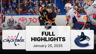 NHL Highlights | Capitals vs. Canucks | January 25, 2025