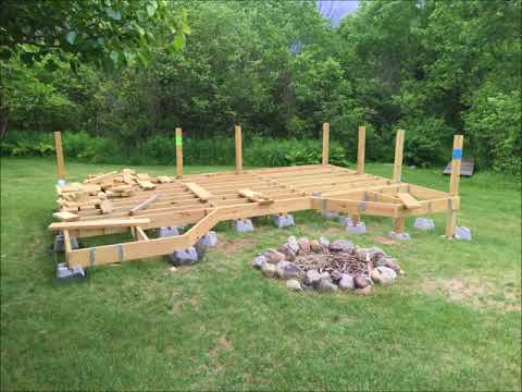 How I Built My Floating Deck on Uneven Ground. How I Built My Floating Deck on Uneven Ground.