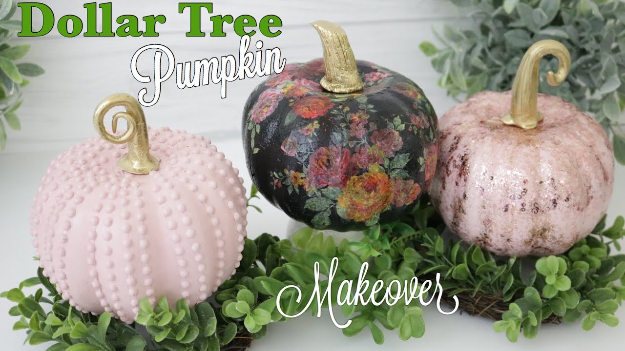 20 Dollar Tree Pumpkin Crafts Ideas