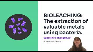 Bioleaching: The extraction of valuable metals using bacteria by Subasthika Thangadurai