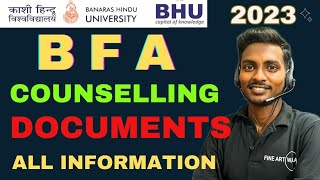 BHU BFA important  counselling documents 2023 All information #bfa #painting #art #nta #bhu #share