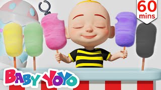 The Colors Song (Color Cotton Candy) + more nursery rhymes & Kids songs - Baby yoyo