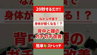 【20秒腰ストレッチ】#毎日投稿 #ショート動画 #ストレッチ動画 #怪我予防  #ダイエット筋トレ毎日メニュー  #ダイエット初心者 #有酸素運動 #undead #yoasobi