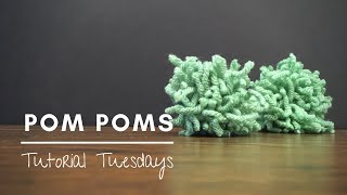 Tutorial Tuesday: Pom Poms | John P. Holt Brentwood Library