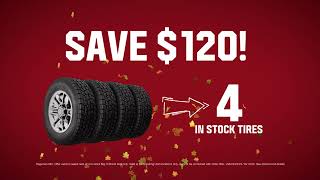 $120 Off Tires - Big Fall Sales Event - Ends 10/13/24