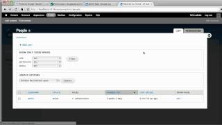 Drupal admin-role module demonstration