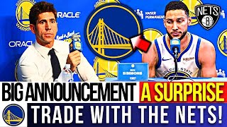 🏀🔥 WARRIORS TRADE! Trade Between Golden State Warriors And Brooklyn Nets! GOLDEN STATE WARRIORS NEWS