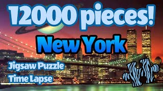 12000 piece Ravensburger puzzle time lapse