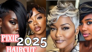 Pixie HAIRCUT HAIRSTYLES FOR EVERY BLACK WOMEN 2025