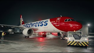 Edelweiss Airbus A320 im neuen Design – Die Neulackierung im Zeitraffer