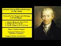 Johann Georg Albrechtsberger (1736-1809) - Concerto for Organ and Strings in B flat Major