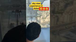 #sky view experience in dubai#teri kasam ladki kharab kar di song#glass sliding amazing fun#ytshorts