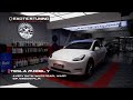 Tesla Model Y Avery Dennison Satin White Pearl Wrap & 3M Crystalline Window Tint