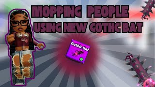 MOPPING PEOPLE in BADDIES ROBLOX using NEW GOTHIC BAT SKIN (BADDIES ROBLOX) 😈