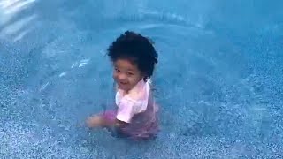 Stormi is a good swimmer!