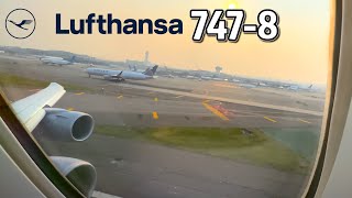 ⁴ᴷ⁶⁰ Flying from Newark (EWR) to Frankfurt (FRA) on the Upper Deck of a Lufthansa Boeing 747-8