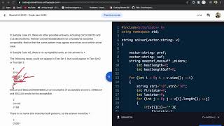 Codejam 2020 || Round1 A || Pattern matching