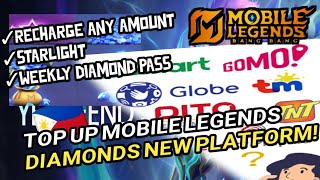 PAANO mag RECHARGE at Top Up sa Mobile Legends Diamond using Prepaid LOAD (globe, smart, tnt) NEW!