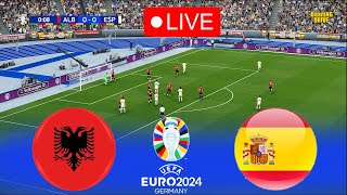 🔴LIVE : Shqipëria vs Spanjë | UEFA Euro Cup 2024 | Ndeshje drejtpërdrejt sot