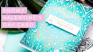 Snowy Masculine Valentine’s Day Card