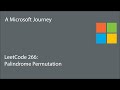 LeetCode 266 - Palindrome Permutation: A Microsoft Journey