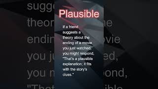 Plausible #collegevocabulary  #vocabularyboost #learnenglish #vocabulary #languagelearners