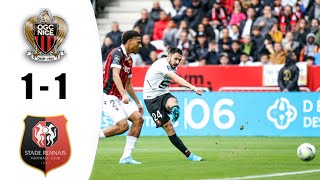 Nice vs Rennes 1-1 All Goals & Highlights 02/02/2022 HD