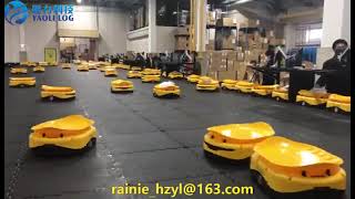 YL AMR AGV tilt tray sorter parcel sorting robot system for logistics express post distribution cent