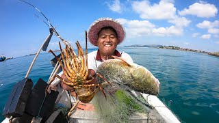 万颗避浪石成海货栖息地！成群猛货大批涌入，阿阳一网下去抓发财