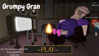 Grumpy Grann / Roblox Full Gameplay Easy Mode / By:  @The.unknown.artist_322  &  @rose_gamer3223 ♥♥♥