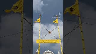 Nishan sahib colour change at Sri Harmandir Sahib Amritsar, Gurudwara Shaheed Ganj Sahib Amritsar.