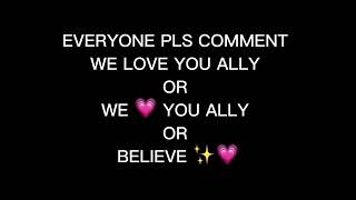 Dear Ally..