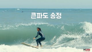 송정에 큰파도 들어오던 날 The day when big waves came into Songjeong