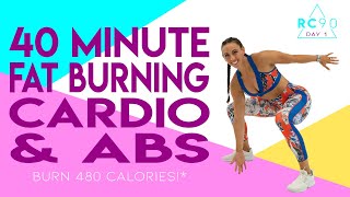 40 Minute FAT BURNING CARDIO AND ABS WORKOUT!🔥Burn 480 Calories!* 🔥Sydney Cummings