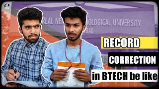 CityFillagallu • Record correction in BTECH be like | ft. Arjun, Hemanth |