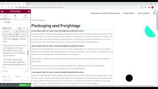 Edit Page | Paragraph in Elementor