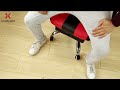 kuzler armado silla gamer con reposapiÉs y masajeador lumbar