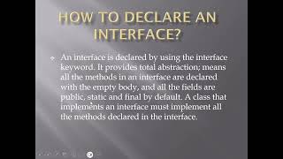 Session 31 - Interface in Java part 1 - Explanation