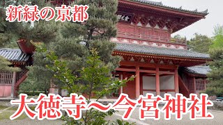 2024年4月27日 新緑の京都を歩く Walking through the fresh greenery of Kyoto 【4K】大徳寺〜今宮神社