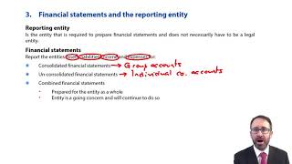 Financial statements and reporting entity - ACCA Financial Reporting (FR)