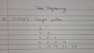 Floyd's Triangle Pattern | Java Programming | Dev Domain